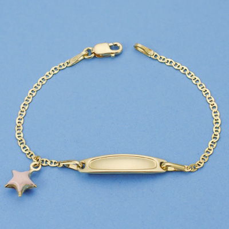 Pulsera Bebe Oro 18kts Esclava Estrella 13cm 13000106