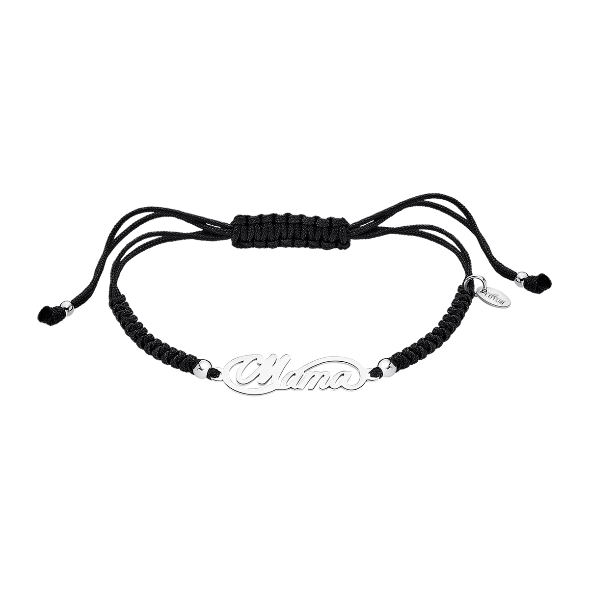 Pulsera Cordón Negro - Plata Lotus LP3402-2/2 Palabra MAMÁ
