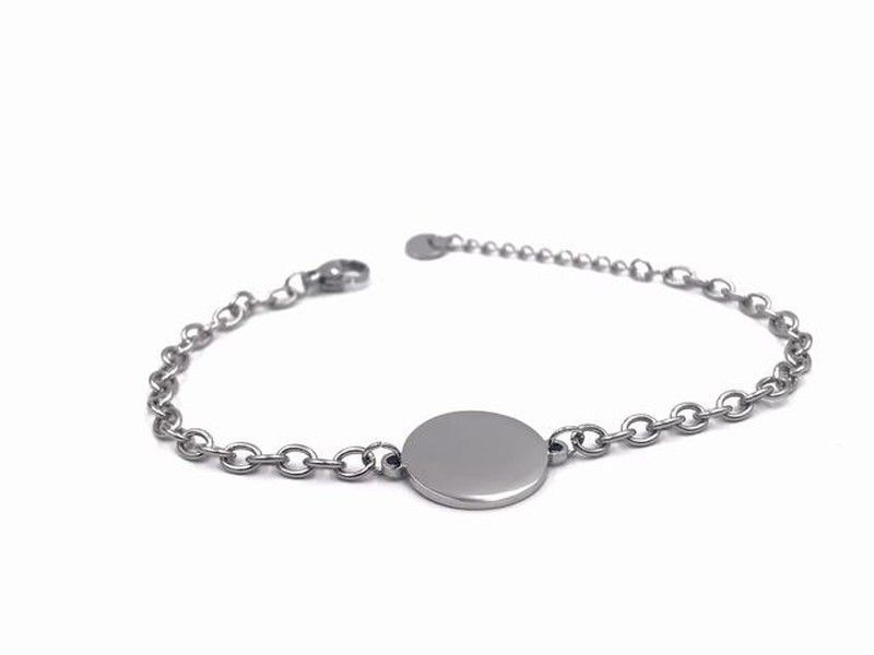 Pulsera de acero personalizable Circle M
