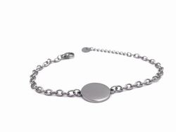 Pulsera de acero personalizable Circle M