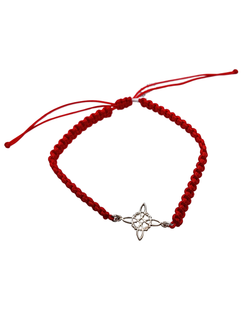 Pulsera de Hilo Rojo con Nudo de Bruja en Plata - Protección y Magia Celta