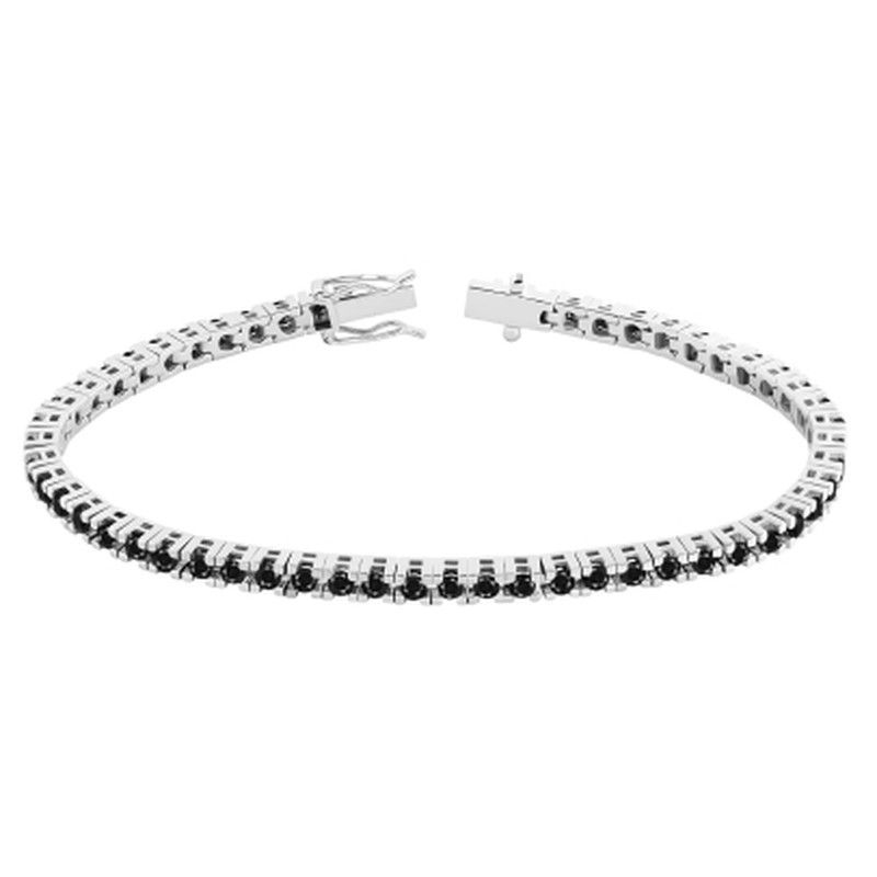 Pulsera Diamantes Hombre Oro Blanco 18kts Garras 4,485cts 1309177