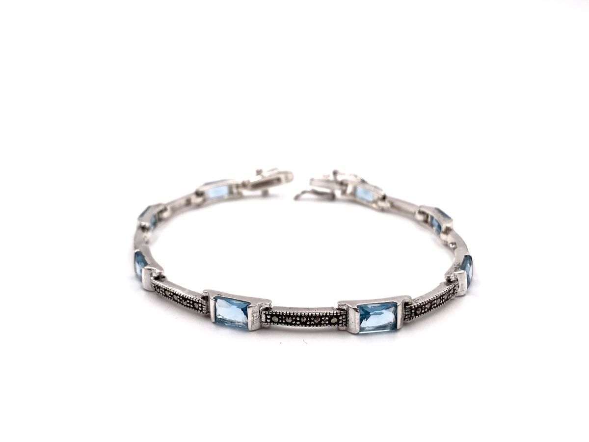 Pulsera Elegant en plata de ley Square Cel
