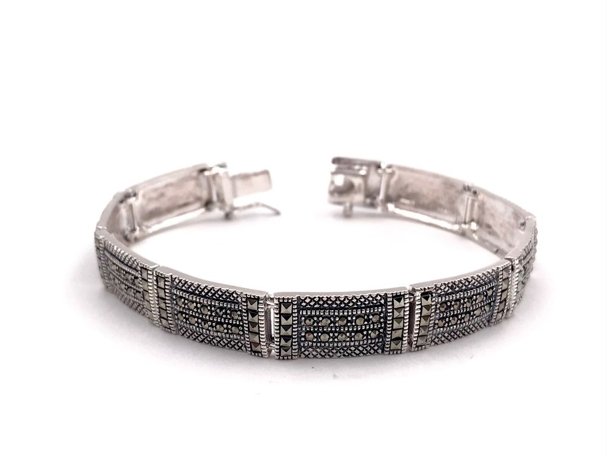 Pulsera en plata de ley Lines