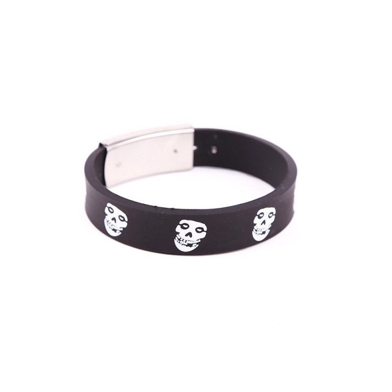 Pulsera Goma Skulls