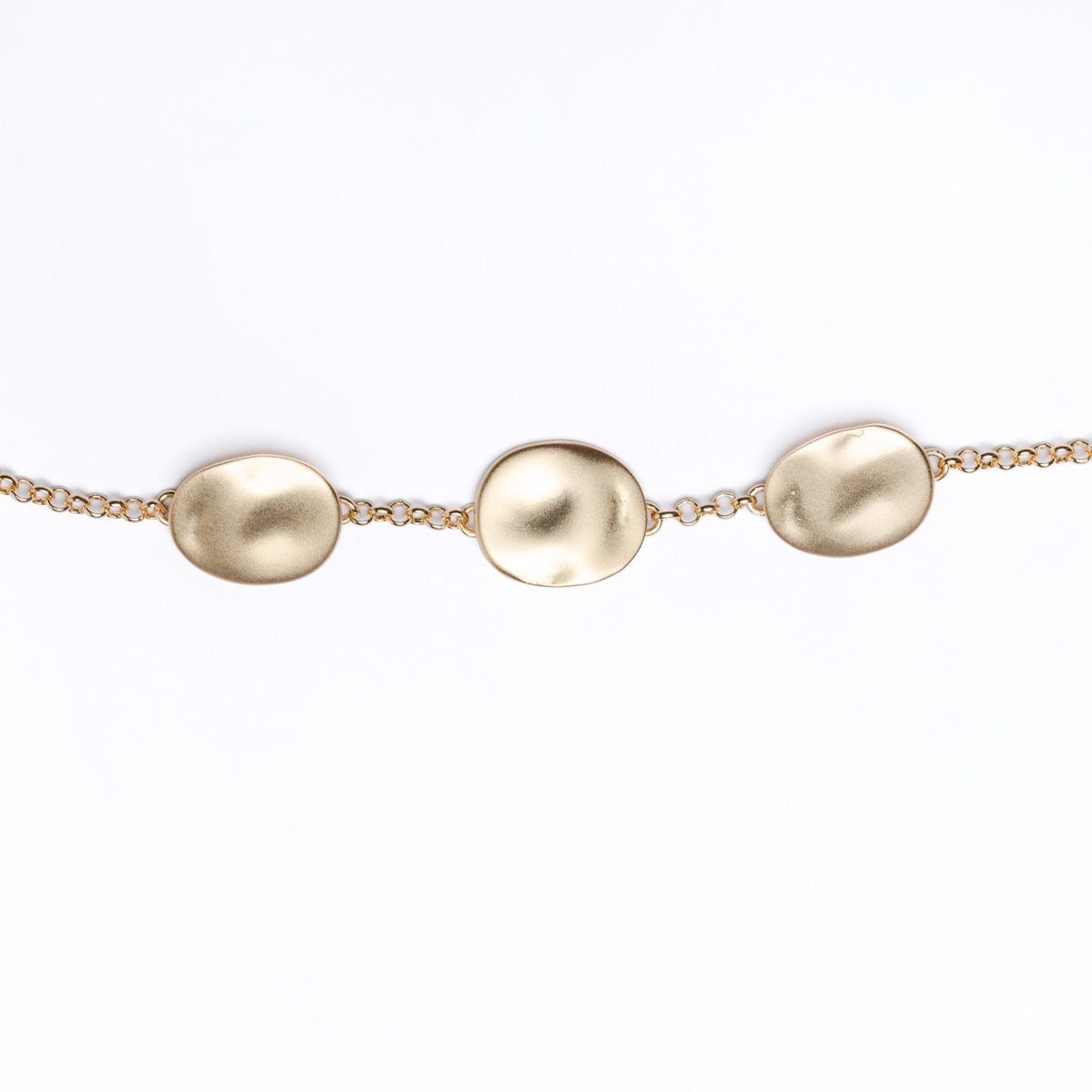 Pulsera IPPOCAMPO plata bañada esferas ovaladas. IPEL24