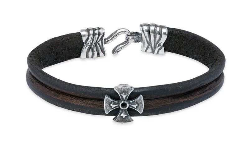 Pulsera Josepar BB062X Plata de Palo de cuero y plata 925