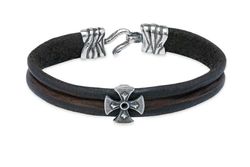 Pulsera Josepar BB062X Plata de Palo de cuero y plata 925