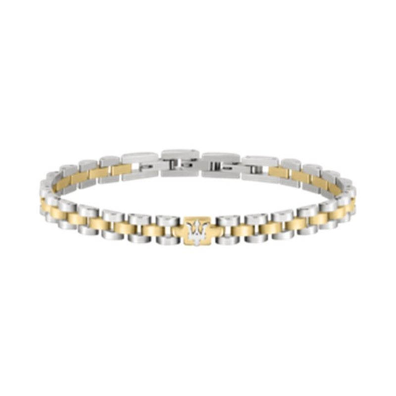 Pulsera Maserati JM320AST09 Acero Bicolor Logo