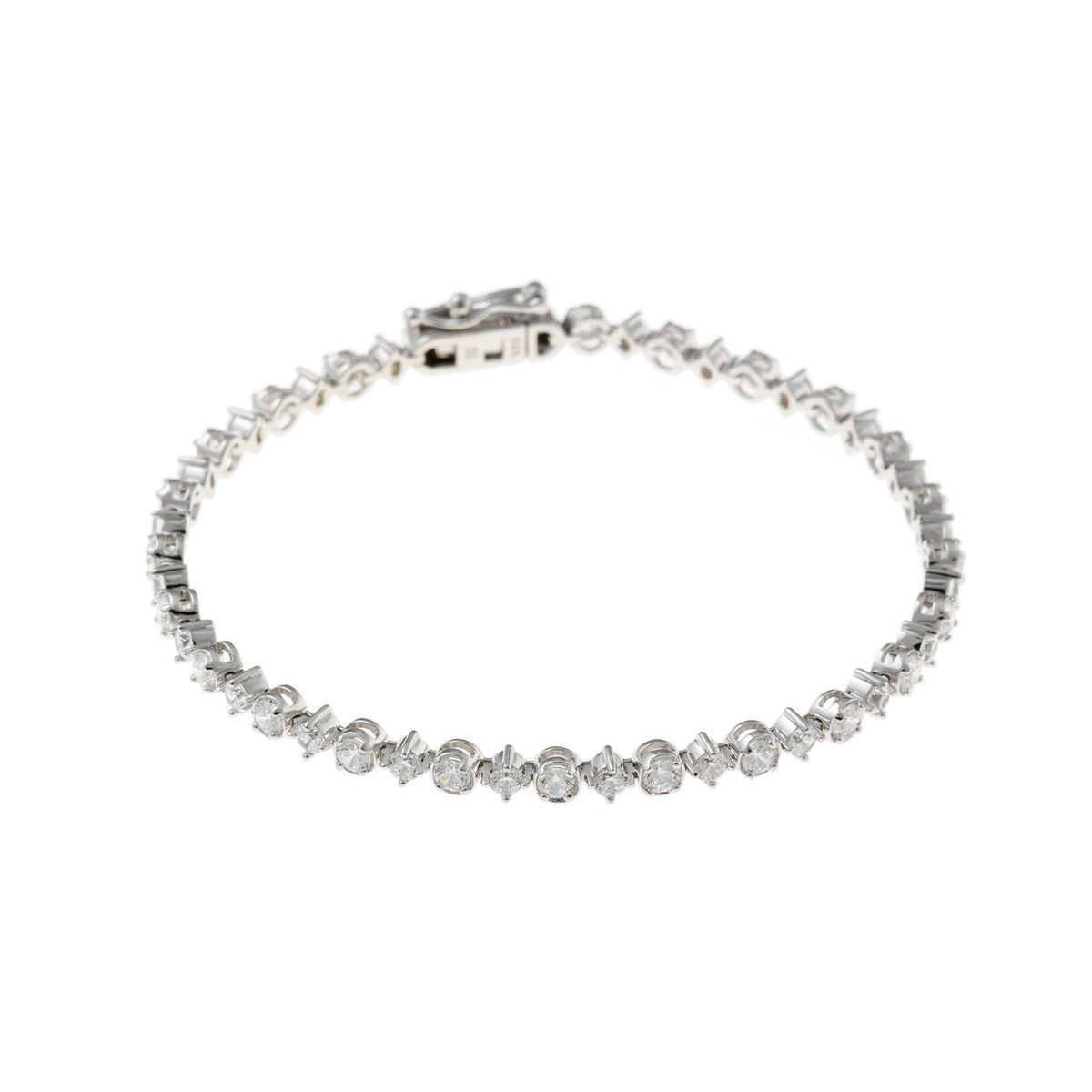 Pulsera New Riviere en plata de ley