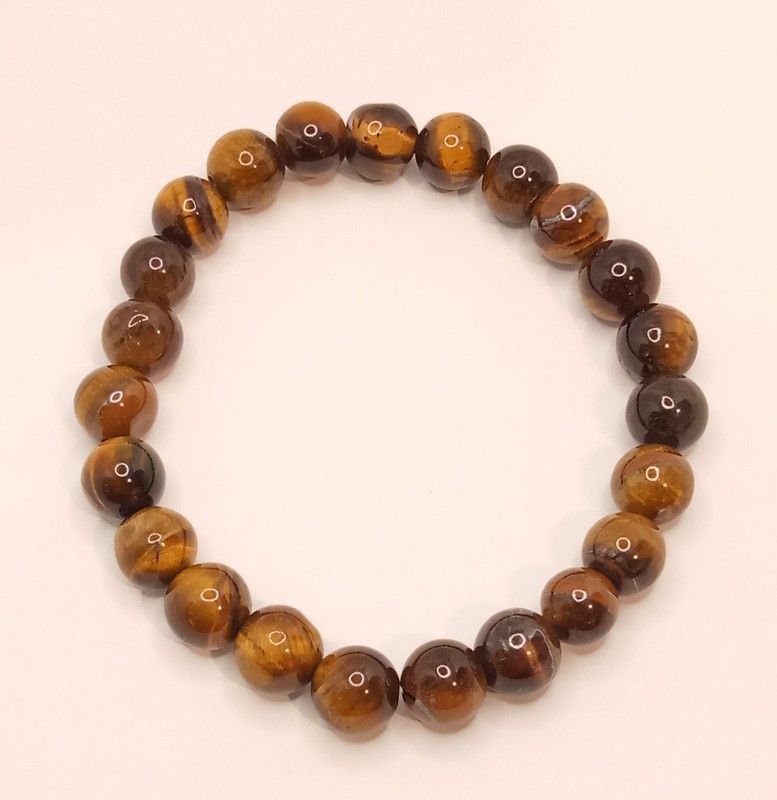 Pulsera Ojo de Tigre bola 8 mm