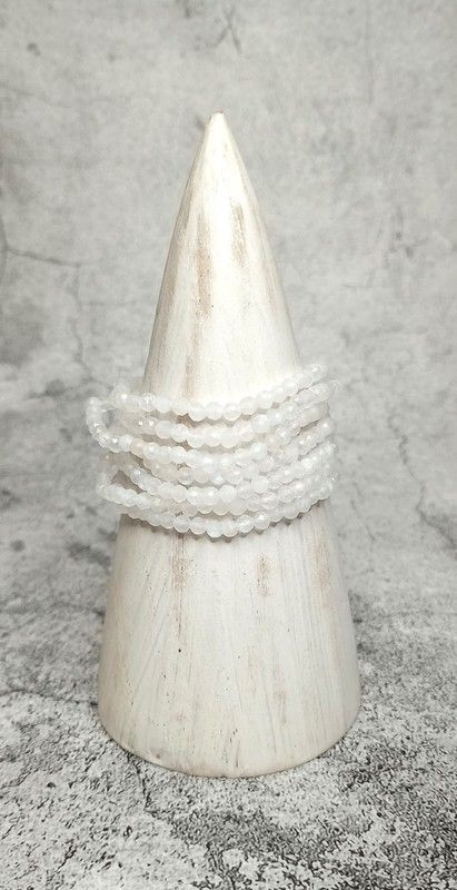 Pulsera Piedra Luna facetada 4 mm