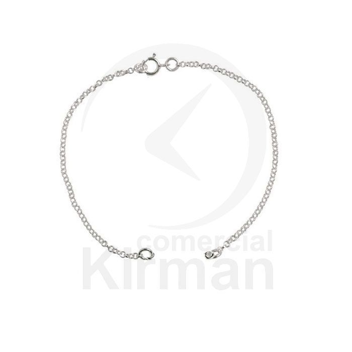 Pulsera Plata 072225 Forzada 14cm