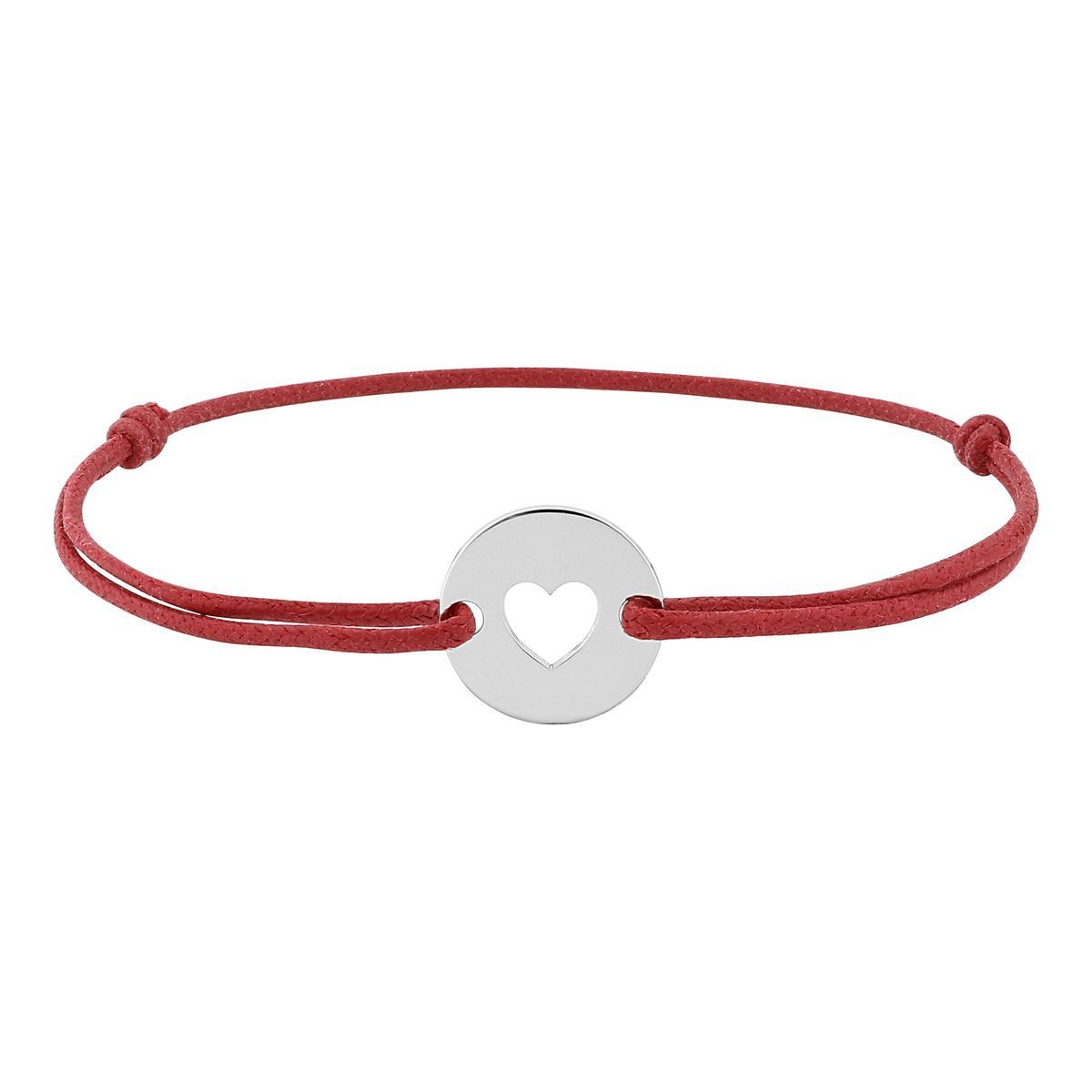 Pulsera Plata-Cordón Rojo Argyor MRM (AG)333782 Placa Corazón