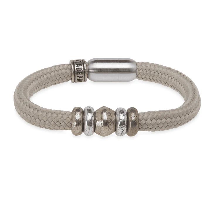 Pulsera PLATA DE PALO de Nylon modelo Ondas elegante