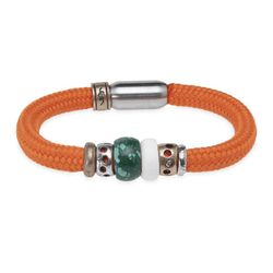 Pulsera PLATA DE PALO de Nylon naranja modelo Cítrico colores y contrastes