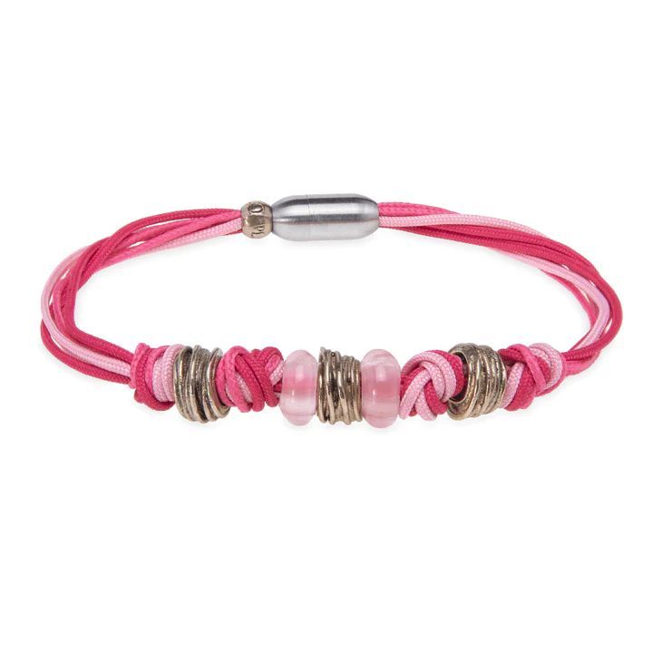 Pulsera PLATA DE PALO mujer de Nylon Vibrante elegante con un brillo sutil