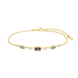 Pulsera Plata Dorada Lotus LP3882-2/2 Circonitas Multicolor