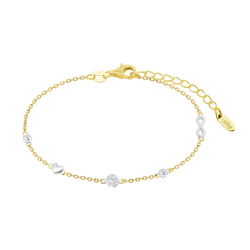 Pulsera Plata Dorada Lotus LP3891-2/1 Corazón - Circonitas