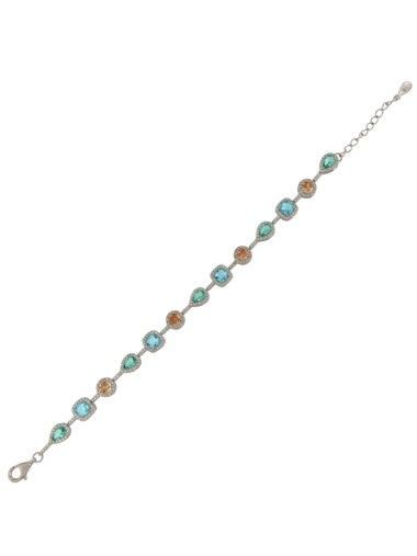 Pulsera Plata Dorada Mujer PPUL3298/C Circonitas Multicolor