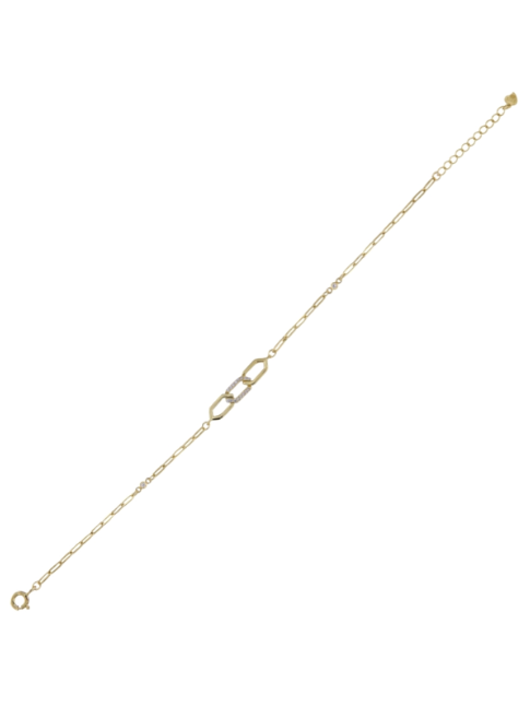 Pulsera Plata Dorada Mujer PPUL3325/C Circonitas