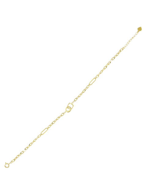 Pulsera Plata Dorada Mujer PPUL3336/C Circonitas