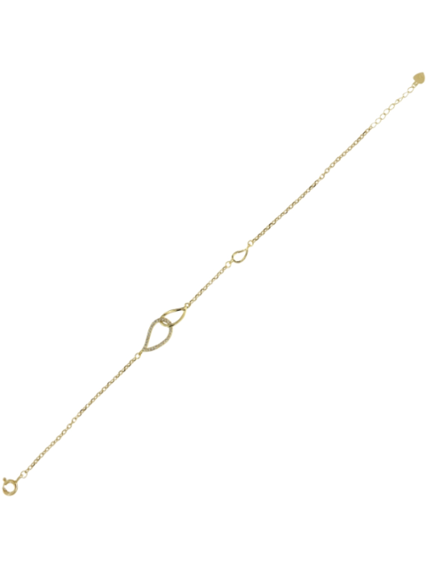 Pulsera Plata Dorada Mujer PPUL3338/C Circonitas