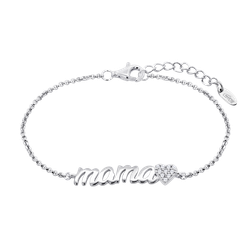 Pulsera Plata Lotus LP1808-2/5 Palabra MAMÁ Circonitas