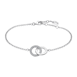 Pulsera Plata Lotus LP1990-2/1 Círculos Entrelazados Circonitas