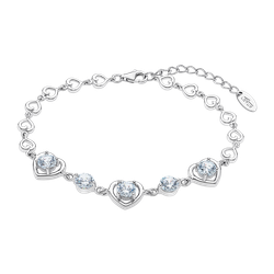 Pulsera Plata Lotus LP3092-2/1 Corazones Circonitas