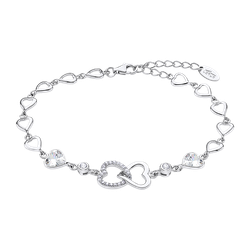 Pulsera Plata Lotus LP3093-2/1 Corazones Circonitas