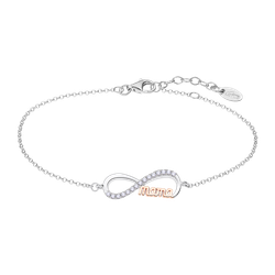 Pulsera Plata Lotus LP3213-2/1 Infinito - Palabra MAMÁ - Circonitas