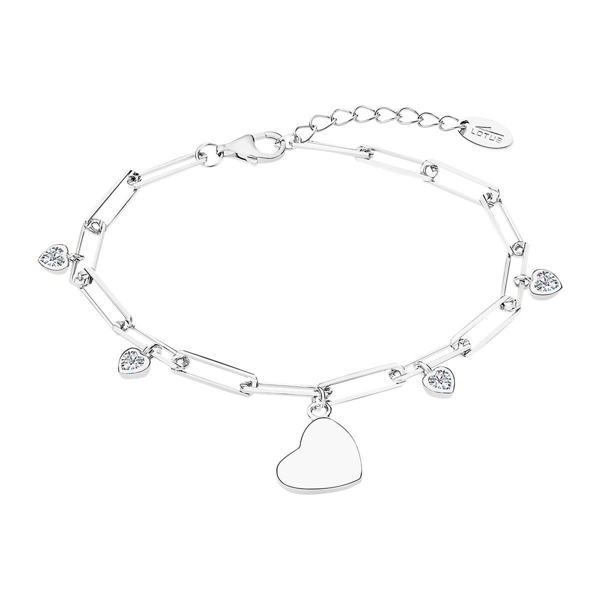 Pulsera Plata Lotus LP3269-2/1 Corazón - Circonitas