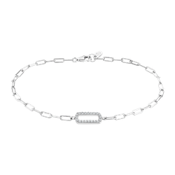 Pulsera Plata Lotus LP3416-2/1 Eslabones Delgados Circonitas