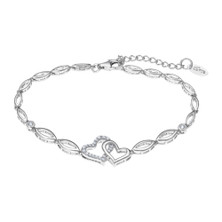 Pulsera Plata Lotus LP3424-2/1 Corazones Circonitas