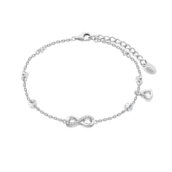 Pulsera Plata Lotus LP3677-2/1 Infinito Circonitas - Corazones