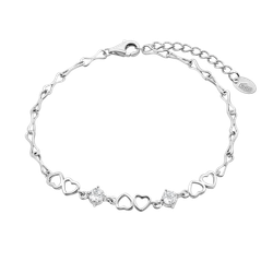 Pulsera Plata Lotus LP3678-2/1 Corazones - Circonitas