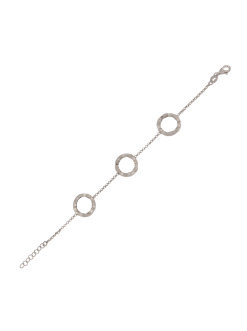 Pulsera Plata Mujer PPUL3216 Aros Circonitas