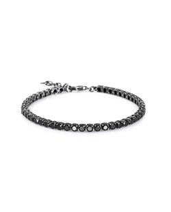 Pulsera Plata Viceroy Hombre 13253P100-35 Eslabones Circonitas Negras
