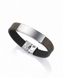 Pulsera viceroy acero con piel verde camuflaje