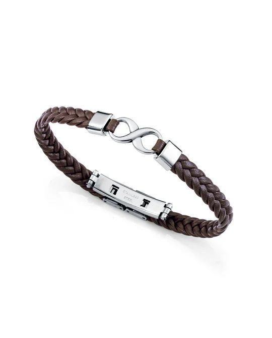 Pulsera Viceroy Infinity Trenzada marrón
