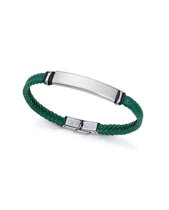 Pulsera Viceroy Trenzada verde con placa