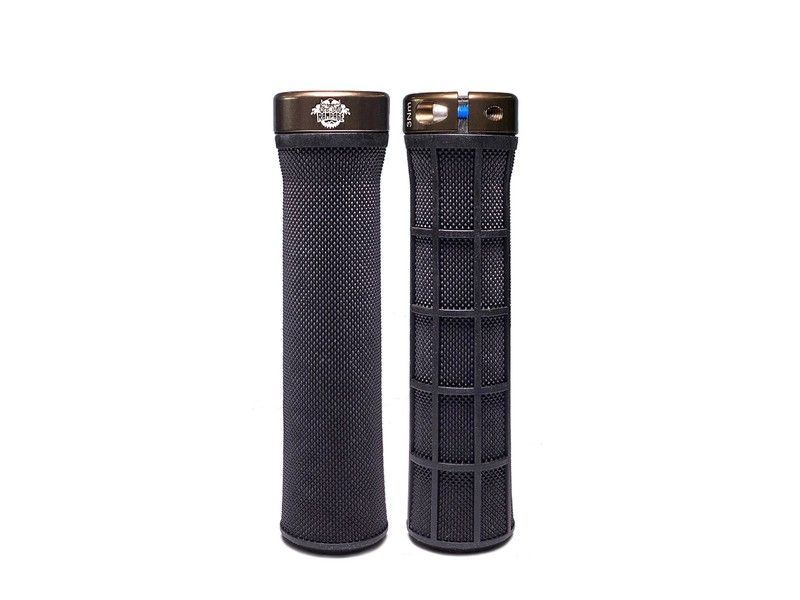 Puños Bici AMS Berm Grips - Red Bull Rampage Negros: Rendimiento Extremo y Estilo Exclusivo para tu Bicicleta