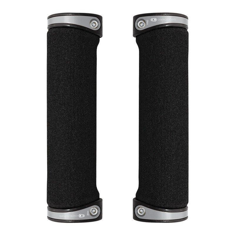 Puños CrankBrothers Cobalt Negro/Plata