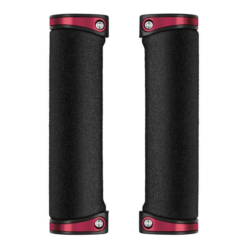 Puños CrankBrothers Cobalt Negro/Rojo