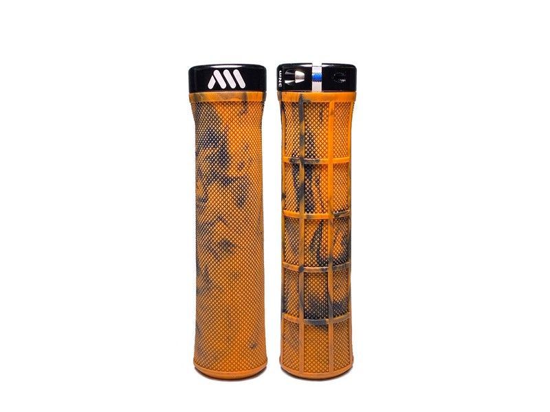 Puños para Bici AMS Berm Grips - Orange Camo: Agarre Superior y Estilo Inconfundible para tu Bicicleta