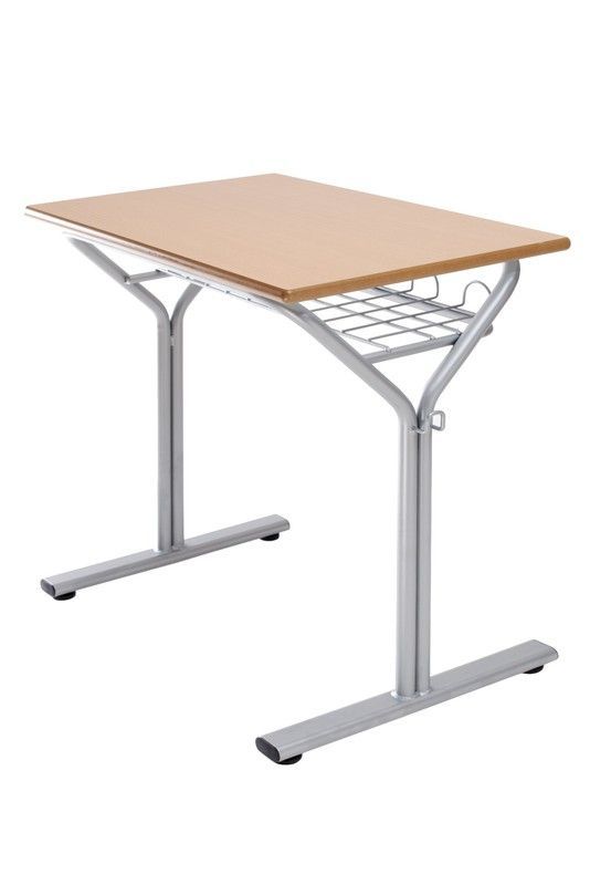 Pupitre con medidas de 70 x 50 cms y cajón rejilla, 2 alturas a elegir