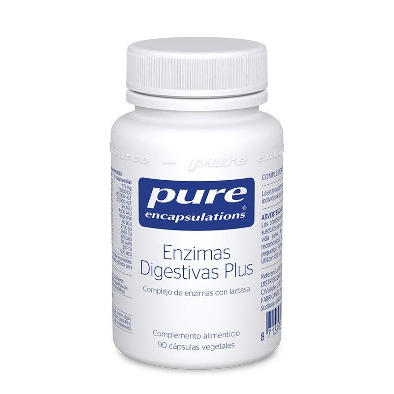PURE Encapsulations Enzimas Digestivas 90 cápsulas 21g