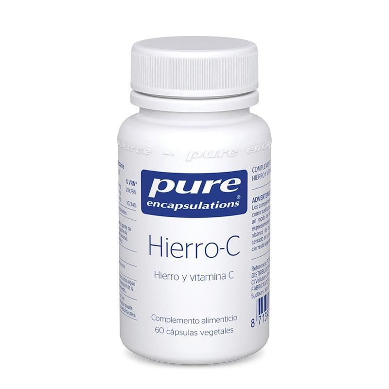 PURE Encapsulations Hierro-C 60 cápsulas 20g