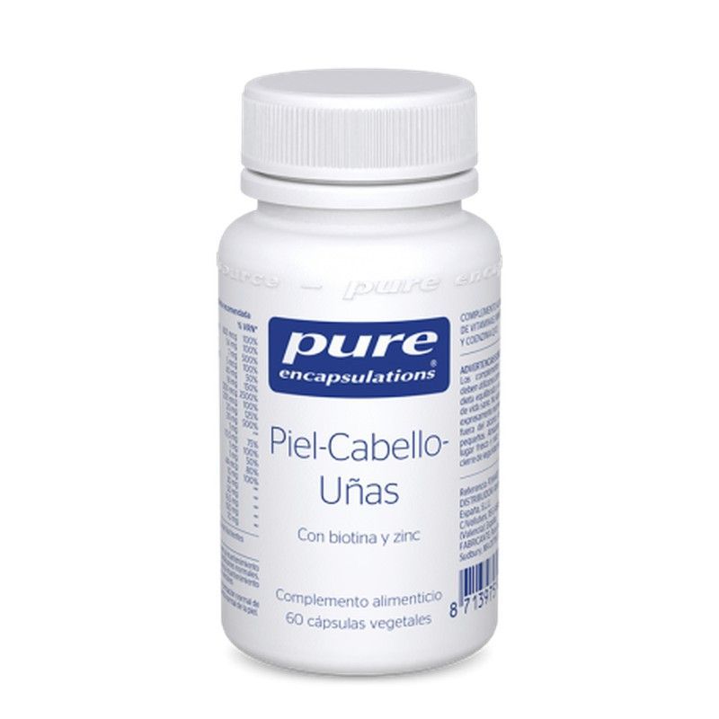 PURE Encapsulations Piel-Cabello-Uñas 60 cápsulas 18g